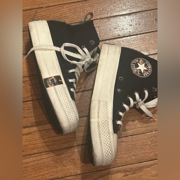 Converse Chuck Taylor All Star Tortoise High Lift Platform Black A05257C Sz 6.5 - Picture 6 of 16